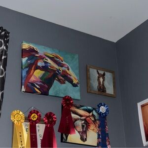 Variety of horse paintings